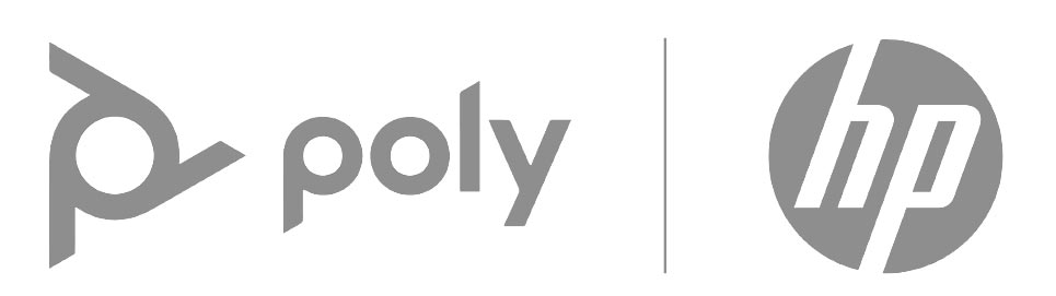 grey poly hp logo